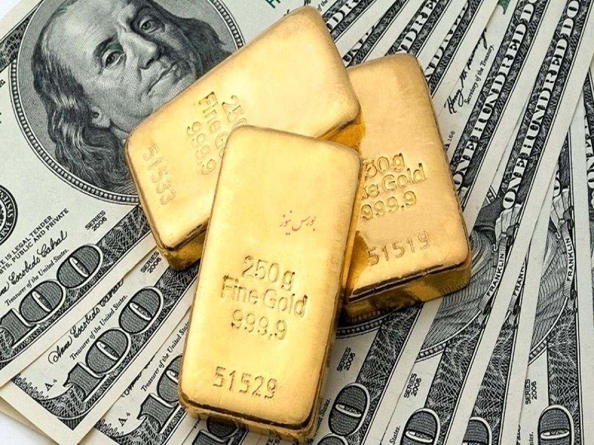 افزایش یک درصدی قیمت طلا با کاهش ارزش دلار