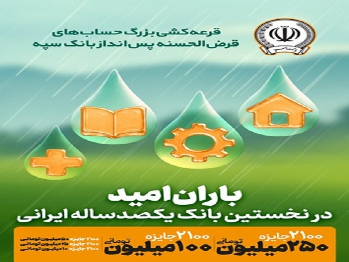 جوایز چهل و پنجمین قرعهکشی بزرگ حسابهای قرضالحسنه پس انداز بانک سپه اعلام شد جوایز چهل و پنجمین قرعهکشی بزرگ حسابهای قرضالحسنه پس انداز بانک سپه اعلام شد